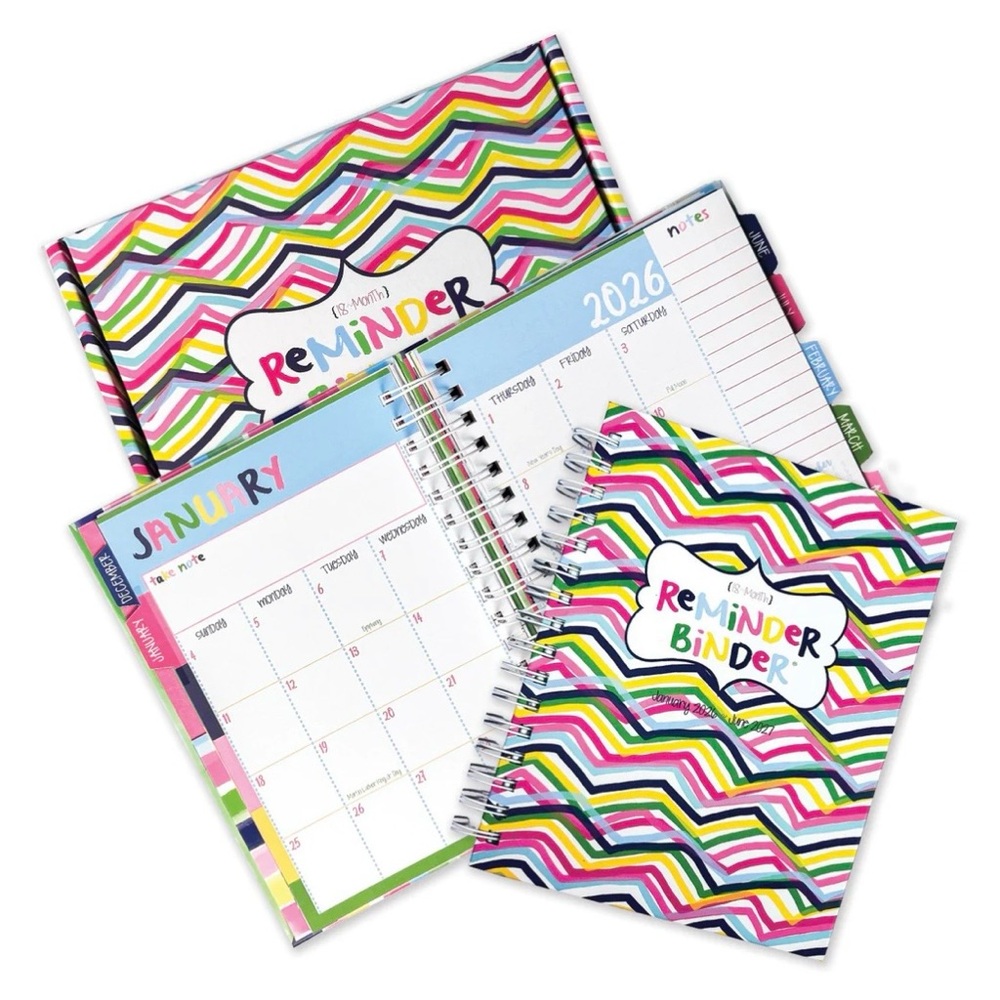 Colorful Reminder Binder Planner